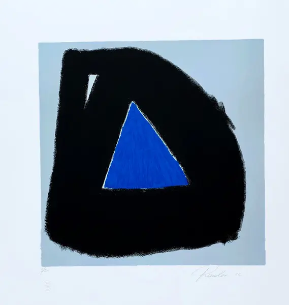 Foto de um(a) DR Black Blue II 2022 (70 x 70 cm) - Rosolen, da categoria de Serigrafia. Serigrafia original póstuma do artista Rosolen. Dimensões: Altura: 70 cm Largura: 70 cm Breve biografia do artista: Décio... Vendido no marketplace Trésors.