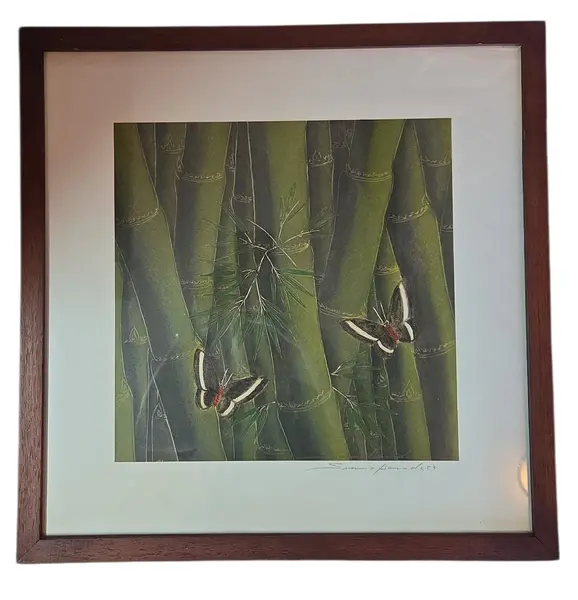 Foto de um(a) Gravura – Susumo Harada (1987), da categoria de Fotografia. Importante gravura do artista plástico nipo-brasileiro Susumo Harada, datada de 1987. A obra é um exemplar fidedigno do... Mostrado de uma perspectiva diferente. Vendido no marketplace Trésors.