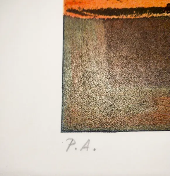 Foto de um(a) Enrico Bianco - Natureza Morta - Serigrafia 50 x 70 cm, exemplar 37 de 100, sem moldura e assinada à mão, da categoria de Serigrafia. Mostrado de uma perspectiva diferente. Vendido no marketplace Trésors.
