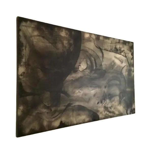 Foto de um(a) Teatro das Operações - 2001, da categoria de Pinturas. Fábio Cardoso de Almeida 1,90 x 3,10m Lápis Faber. Vendido no marketplace Trésors.