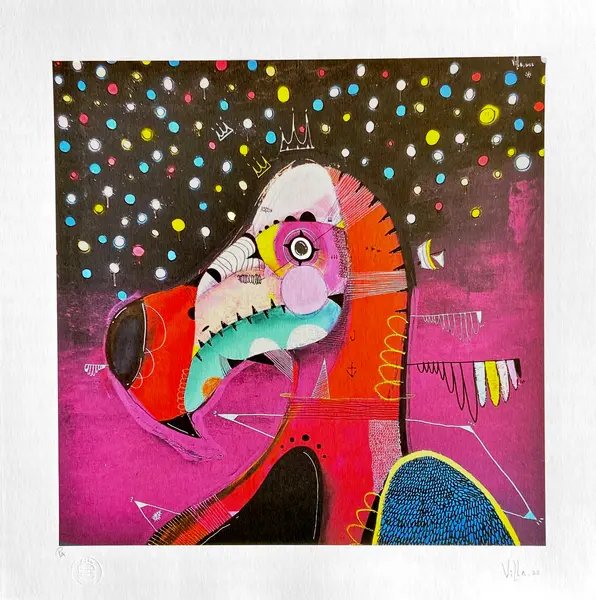Foto de um(a) Dodô 5 - Igor Villa, da categoria de Serigrafia. Serigrafia original póstuma do artista Igor Villa. Dimensões: Altura: 50 cm Largura: 50 cm Breve biografia do artista: Igor... Vendido no marketplace Trésors.