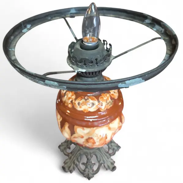 Foto de um(a) Abajur em Cerâmica Esmaltada, da categoria de Abajures. Uma peça versátil e elegante que combina com diversos estilos de decoração. Com acabamento esmaltado de alta qualidade, este... Mostrado de uma perspectiva diferente. Vendido no marketplace Trésors.