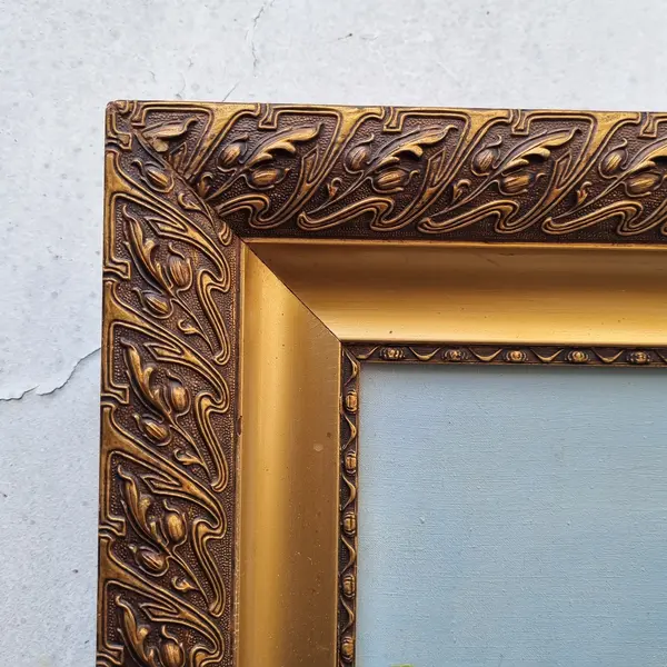 Foto de um(a) Pintura Óleo Sobre Tela de Jansen Filho de Lago, da categoria de Pinturas. Óleo sobre tela - Jansen Filho - moldura de madeira representando natureza. Mostrado de uma perspectiva diferente. Vendido no marketplace Trésors.