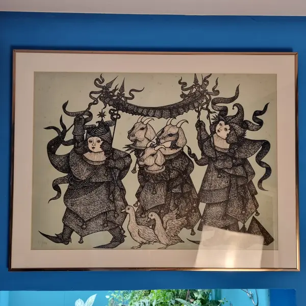 Foto de um(a) Gravura de Darcio Lima Tiragem 41/108, da categoria de Pinturas. Gravura do artista Darcio Lima, datada de 1985, tiragem 41/108. Dárcio Raphael Leão de Bragança e Aragão dos Castro Lima... Mostrado de uma perspectiva diferente. Vendido no marketplace Trésors.
