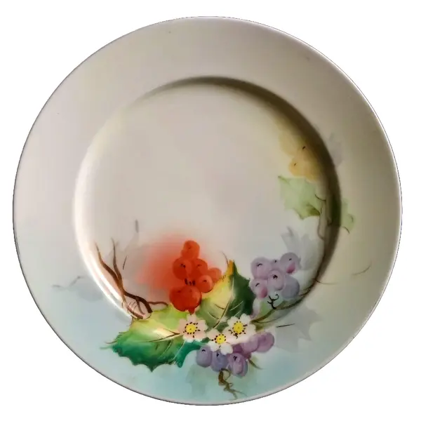 Foto de um(a) Antigo Prato Em Porcelana Japonesa Nagoya Seito Sho Pintada À Mão, da categoria de Pratos Decorativos. Antigo Prato Decorativo em Porcelana Japonesa. Fabricação Nagoya Seito Sho, empresa ceramista atuante no Japão de 1908 à... Vendido no marketplace Trésors.