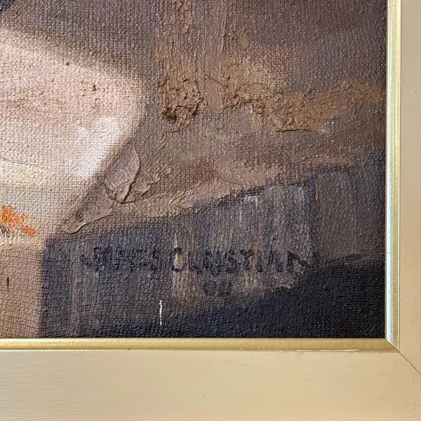 Foto de um(a) Pintura - Natureza morta em OST - James Christian (1,02 x 0,85), da categoria de Pinturas. James Christian (1,02 x 0,85). Mostrado de uma perspectiva diferente. Vendido no marketplace Trésors.