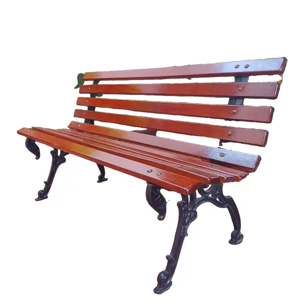 Foto de um(a) Banco de jardim, da categoria de Bancos. Antigo banco de praça/ jardim 9 réguas com pés de ferro fundido Medidas : Comprimento 1,30 X profundidade 50 cm. Vendido no marketplace Trésors.
