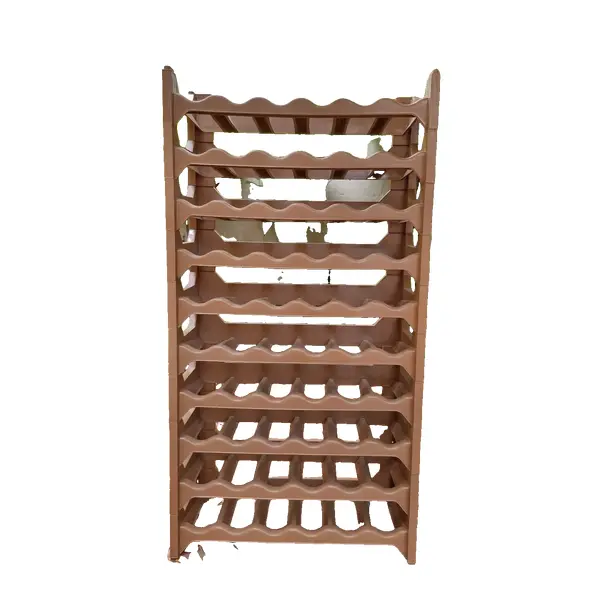 Foto de um(a) Suporte para garrafas ou adega, da categoria de Suportes para garrafas de vinho. MARFINITE - SUPORTE PARA GARRAFAS OU ADEGA, COM 10 PLATOS E 60 NICHOS, DE MATERIAL PLÁSTICO RÍGIDO. Medidas: altura 117 cm X... Vendido no marketplace Trésors.