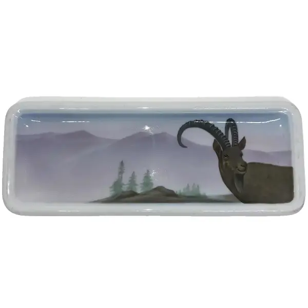 Foto de um(a) Antiga Placa Decorativa Alce Porta Cartões Porcelana Alemã, da categoria de Placas. Antiga e linda placa, pode ser usada na parede, ou como um charmoso porta cartões. Peça muito decorativa e versátil para uma... Vendido no marketplace Trésors.