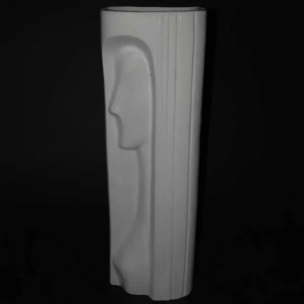 Foto de um(a) Antiga Diferente Escultura Feminina Vaso Porcelana Art Deco, da categoria de Vasos. Antigo e diferente vaso em porcelana alemã, com figura de busto feminino em relevo. Período totalmente Art Deco. Numerado na... Mostrado de uma perspectiva diferente. Vendido no marketplace Trésors.