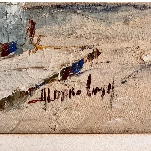 Foto de um(a) Álvaro Lima, Igreja com Casario, datada de 2001, óleo sobre tela medindo, 60 x 80 cm (obra) e 82 x 102 cm (com moldura), assinado á mão pelo artista., da categoria de Pinturas. O artista plástico brasileiro Álvaro Lima (pseudônimo de Álvaro dos Santos Lima Filho) é um renomado pintor impressionista... Mostrado de uma perspectiva diferente. Vendido no marketplace Trésors.