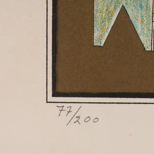 Foto de um(a) Glauco Rodrigues, 1979, Período Joanino, litografia 35 x 50, exemplar 77 de 200, assinado à mão, da categoria de Serigrafia. Glauco Rodrigues O artista Glauco Otávio Castilhos Rodrigues, ou apenas Glauco Rodrigues, foi um dos nomes que mais... Mostrado de uma perspectiva diferente. Vendido no marketplace Trésors.