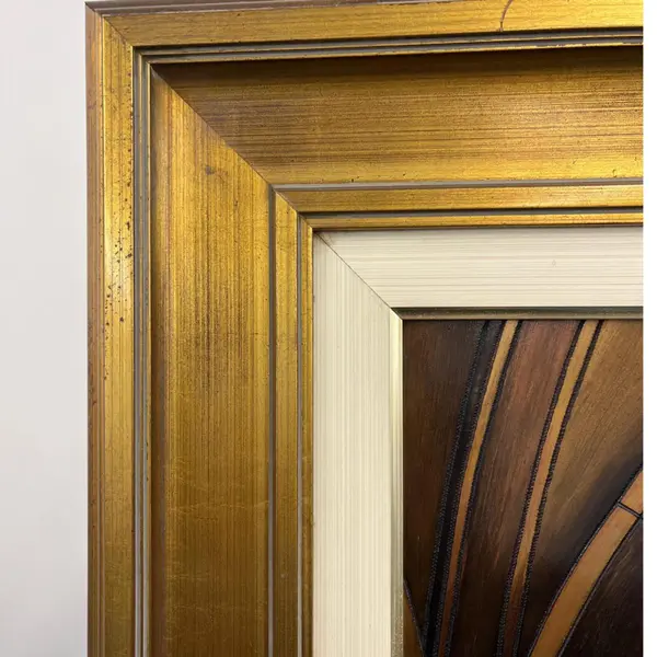 Foto de um(a) Rodolfo Gerd Willamowius - Técnica mista sobre placa de 84 x 52 (obra) e 108 x 77 cm (com moldura), da categoria de Pinturas. Magnífica e imponente pintura que exemplifica o domínio absoluto da perspectiva e do claro-escuro pelo renomado artista. A... Mostrado de uma perspectiva diferente. Vendido no marketplace Trésors.