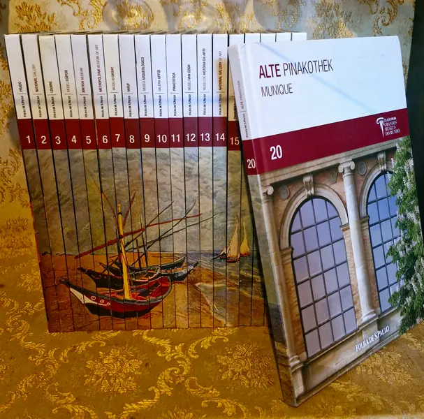Foto de um(a) Belíssima coleção de livros com os mais especiais museus do mundo, da categoria de Livros. Coleção completa de livros: Grandes Museus do Mundo, editora Folha de São Paulo. LIVRO 1: PRADO. LIVRO 2- NATIONAL GALLERY.... Mostrado de uma perspectiva diferente. Vendido no marketplace Trésors.