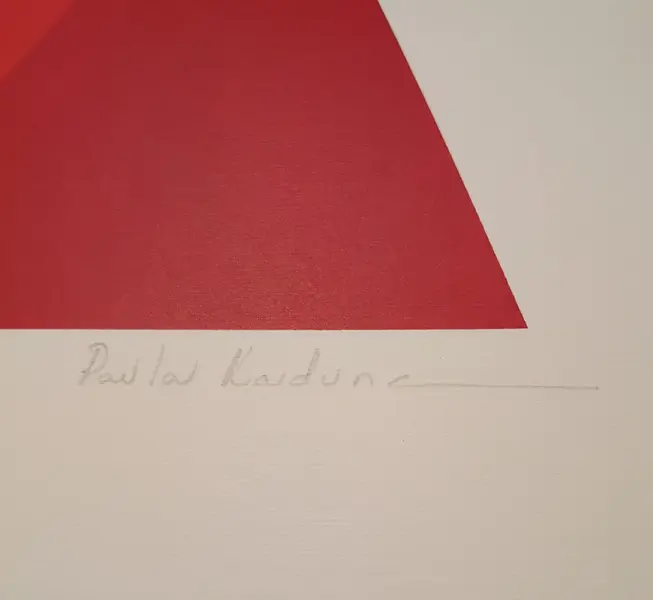 Foto de um(a) Paula Kadunk - Gravura original assinada à mão de 50X35 cm e sem moldura, da categoria de Serigrafia. Paula Kadunk - Gravura original assinada à mão de 50X35 cm e sem moldura. Mostrado de uma perspectiva diferente. Vendido no marketplace Trésors.