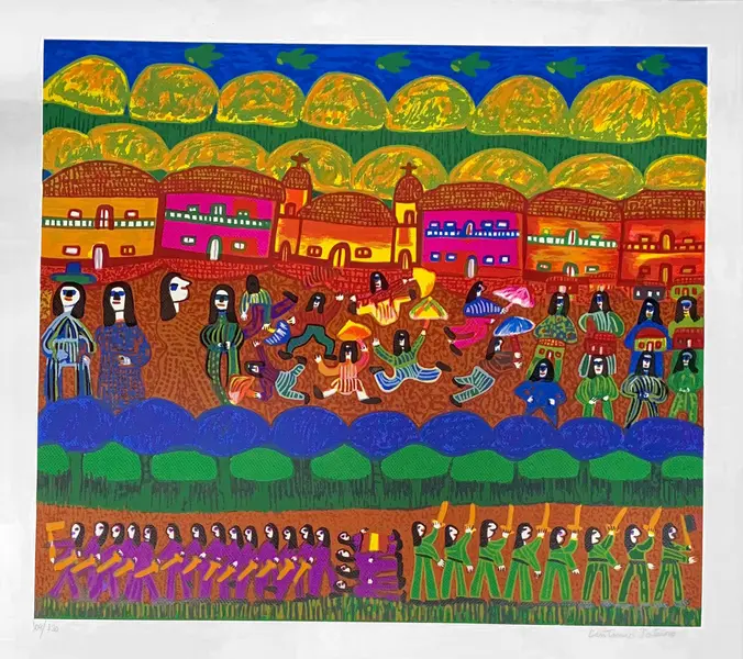 Foto de um(a) PERNAMBUCO 70 x 80 cm - Antonio Poteiro, da categoria de Serigrafia. Serigrafia original póstuma do artista Antonio Poteiro. Dimensões:Altura: 70 cmLargura: 80 cm Breve biografia do... Vendido no marketplace Trésors.