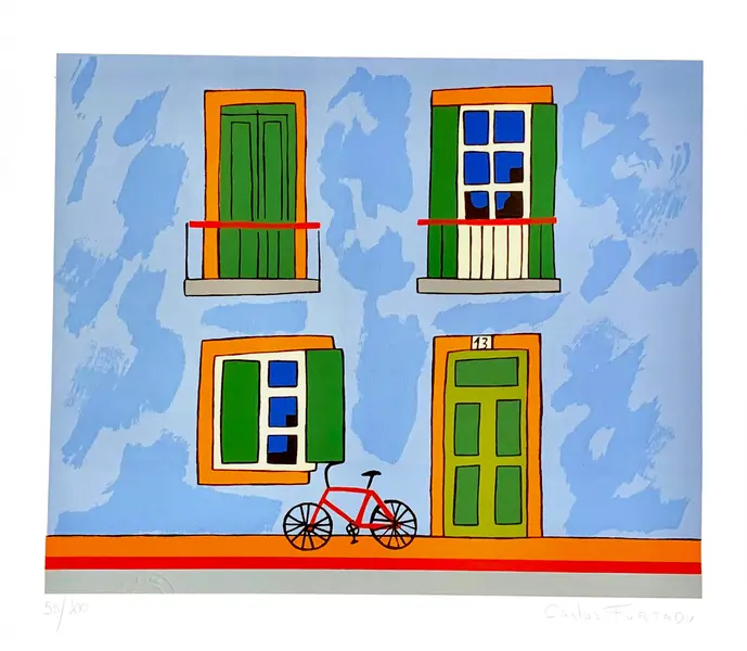 Foto de um(a) FACHADA Azul Green (30 x 35 cm) - Carlos Furtado, da categoria de Serigrafia. Serigrafia original póstuma do artista Carlos Furtado. Dimensões: Altura: 30 cm Largura: 35 cm Breve biografia do artista:... Vendido no marketplace Trésors.