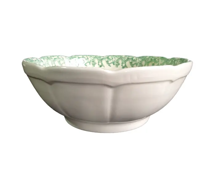 Foto de um(a) Saladeira / Fruteira Vintage em Cerâmica Italiana Himark - Estampa Pêssegos, da categoria de Travessas e tigelas. Maravilhosa saladeira (ou fruteira de mesa) vintage, legítima importada da Itália e produzida exclusivamente para a grife de... Vendido no marketplace Trésors.