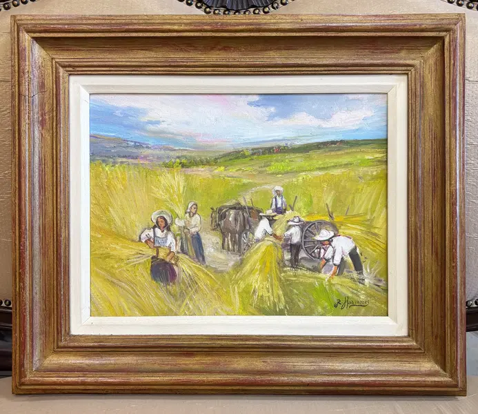 Foto de um(a) Ronaldo Hammes, da categoria de Pinturas. Óleo sobre tela do grande artista paranaense Ronaldo Hammes.Mede 49x58cm. Mostrado de uma perspectiva diferente. Vendido no marketplace Trésors.