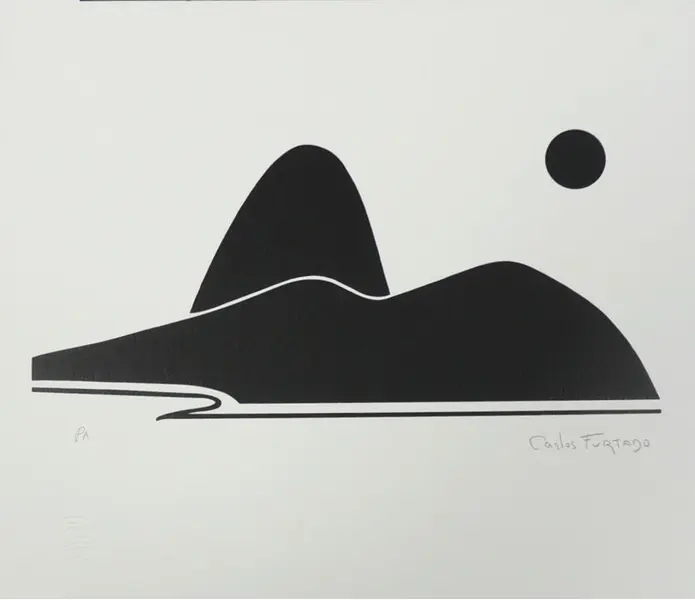 Foto de um(a) Pão de Açucar Preto fundo branco 30 x 35 cm - Carlos Furtado, da categoria de Serigrafia. Serigrafia original póstuma do artista Carlos Furtado. Dimensões: Altura: 30 cm Largura: 35 cm Breve biografia do artista:... Vendido no marketplace Trésors.