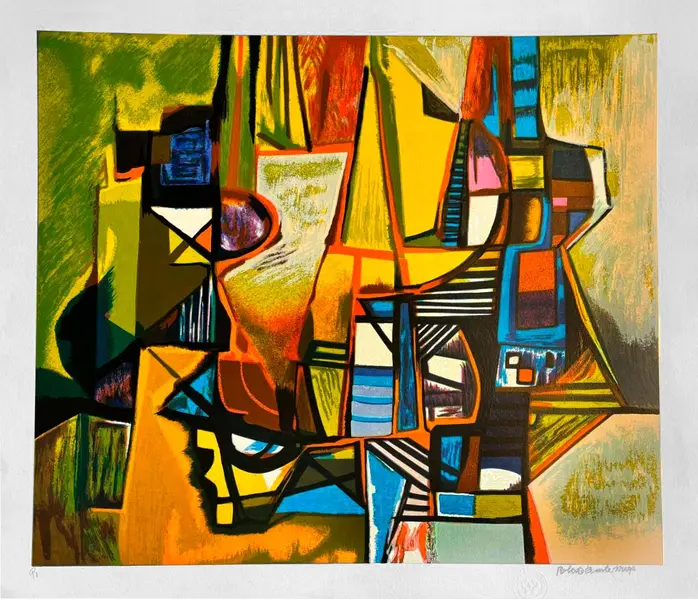 Foto de um(a) RBMX06 70 x 80 cm - Burle Marx, da categoria de Serigrafia. Serigrafia original póstuma do artista Burle Marx. Dimensões: Altura: 70 cm Largura: 80 cm Breve biografia do artista:... Vendido no marketplace Trésors.