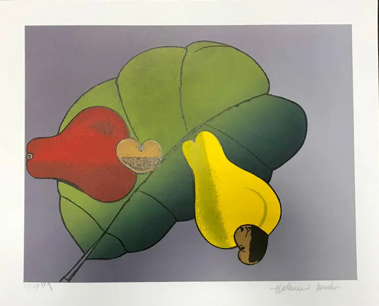 Foto de um(a) Cajú (35 x 50 cm) (PM) - Aldemir Martins, da categoria de Serigrafia. Serigrafia original póstuma do artista Aldemir Martins. Dimensões: Altura: 35 cm Largura: 50 cm Breve biografia do artista:... Vendido no marketplace Trésors.