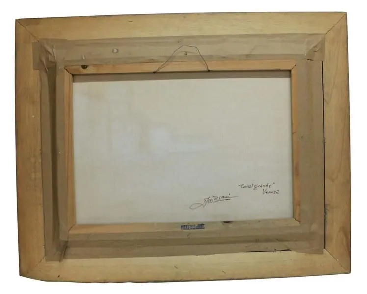 Foto de um(a) Quadro IVO BLASI "CANAL GRANDE" VENEZA, da categoria de Pinturas. IVO BLASI (SP-SP, 1932 ) "CANAL GRANDE" VENEZA - Grande e magnífica pintura, finamente executada em técnica de óleo sobre... Mostrado de uma perspectiva diferente. Vendido no marketplace Trésors.