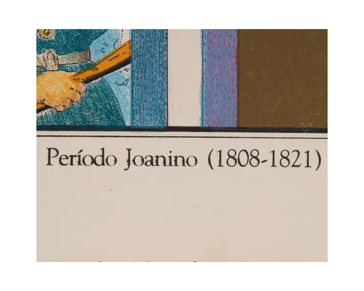 Foto de um(a) Glauco Rodrigues, 1979, Período Joanino, litografia 35 x 50, exemplar 77 de 200, assinado à mão, da categoria de Serigrafia. Glauco Rodrigues O artista Glauco Otávio Castilhos Rodrigues, ou apenas Glauco Rodrigues, foi um dos nomes que mais... Mostrado de uma perspectiva diferente. Vendido no marketplace Trésors.