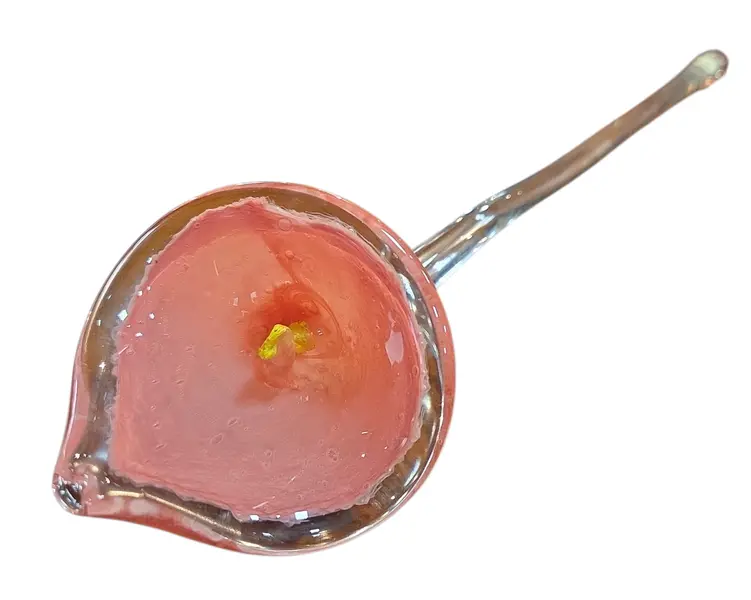 Foto de um(a) Flor Copo-de-Leite em Cristal Murano – Rosa e Dourado, da categoria de Outros colecionáveis. Exclusiva escultura artística em cristal tipo Murano, modelada à mão representando uma delicada flor (estilo Copo-de-Leite).... Vendido no marketplace Trésors.