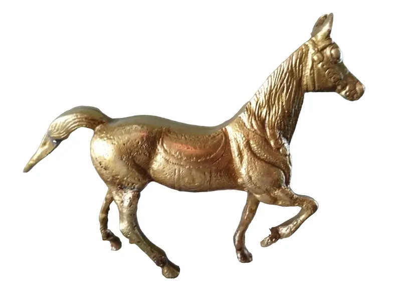 Foto de um(a) Cavalo de bronze, da categoria de Escultura. Cavalo de bronze maciço 17 cm de altura x 21,5 da cauda até o focinho passou por higienização profissional e foi selado não... Vendido no marketplace Trésors.