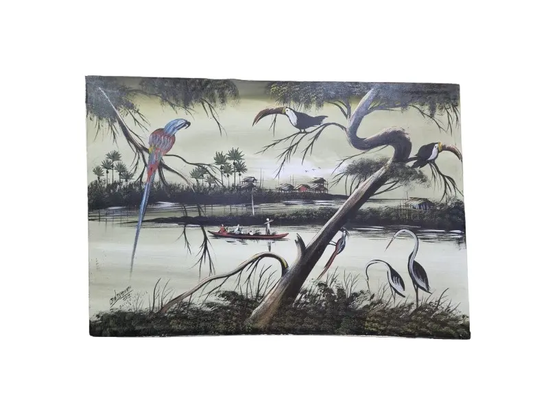 Foto de um(a) Quadro Brasilidade - OST, da categoria de Pinturas. Óleo sobre tela, artista Brasileiro ( Refice-PE) dimensões: 53mL x 71cmA. Vendido no marketplace Trésors.