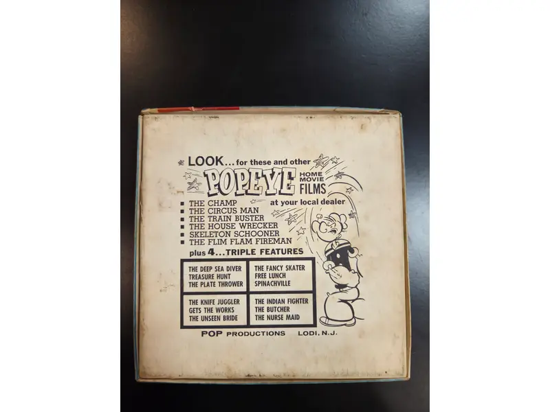 Foto de um(a) Filme Super 8 Popeye Deep Sea Diver, da categoria de Projetores. Filmes Super 8 americanos, originais de época, destinados a projeção e coleção. Peças que representam um importante capítulo... Mostrado de uma perspectiva diferente. Vendido no marketplace Trésors.