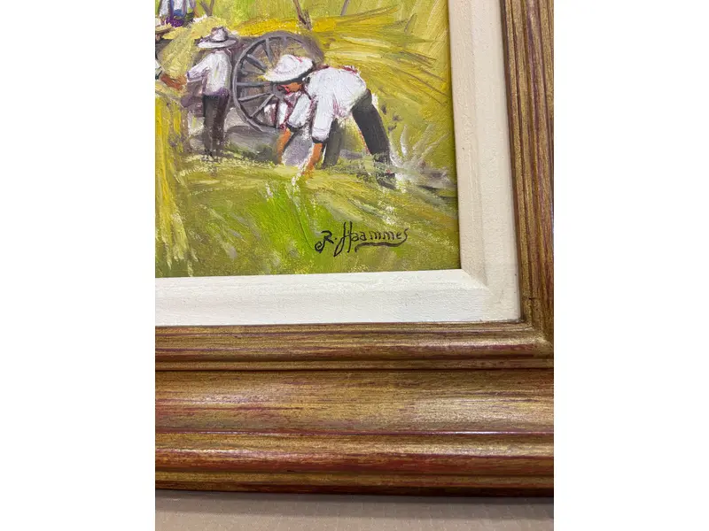 Foto de um(a) Ronaldo Hammes, da categoria de Pinturas. Óleo sobre tela do grande artista paranaense Ronaldo Hammes.Mede 49x58cm. Mostrado de uma perspectiva diferente. Vendido no marketplace Trésors.