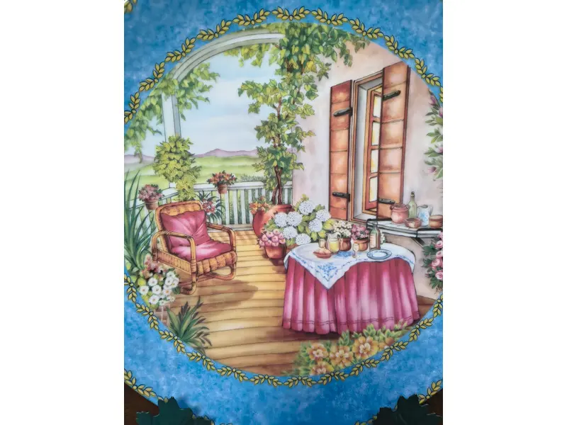Foto de um(a) Prato Decorativo Porcelana Alemã Gloria Bavaria - Coleção Provence "The Aperitif", da categoria de Pratos Decorativos. Exclusivo prato decorativo em legítima porcelana de alta qualidade (Fine Porcelain), produzido pela tradicional manufatura... Mostrado de uma perspectiva diferente. Vendido no marketplace Trésors.