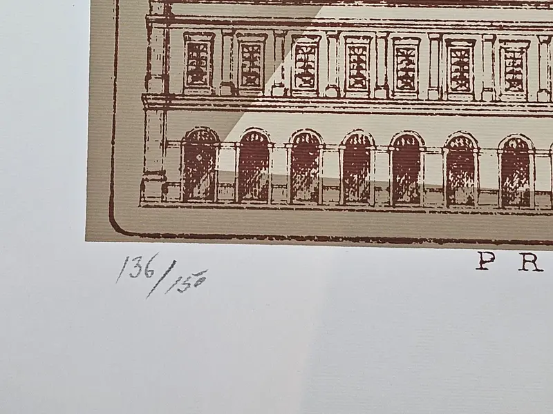 Foto de um(a) Carlos Scliar - "Praça do Mercado" é gravura de 1997 medindo 35 x 50 cm, assinada a mão e sem moldura, da categoria de Serigrafia. Mostrado de uma perspectiva diferente. Vendido no marketplace Trésors.