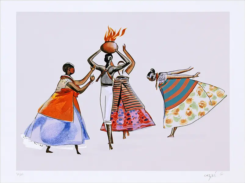Foto de um(a) Dança Ritual do Fogo 50 x 70 cm - Carybé, da categoria de Serigrafia. Serigrafia original póstuma do artista Carybé. Dimensões: Altura: 50 cm Largura: 70 cm Breve biografia do artista: Hector... Vendido no marketplace Trésors.