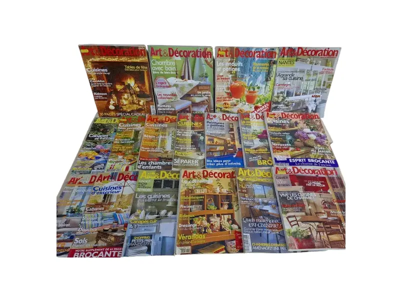 Foto de um(a) Coleção de raras revistas francesas Art & Décoration, da categoria de Revistas. Coleção da revista francesa de design de interiores "Art & Décoration". Publicação especializada em decoração, arquitetura... Vendido no marketplace Trésors.