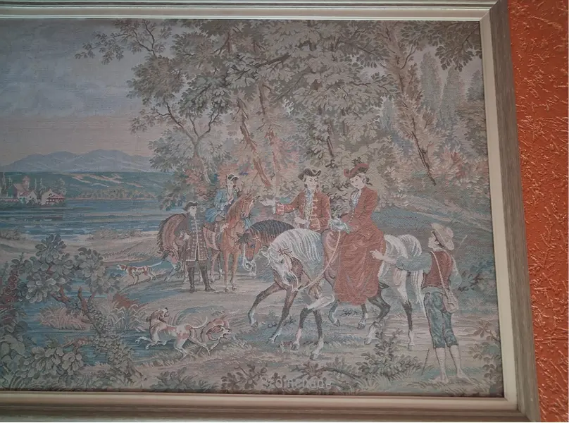 Foto de um(a) Pintura em tecido - made in Italy, da categoria de Pinturas. Pintura em tecido - tela de 1 x 1,80m - made in Italy - Obra retrata um cavaleiro napoleônico, montado em seu garanhão... Mostrado de uma perspectiva diferente. Vendido no marketplace Trésors.