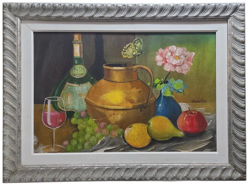 Foto de um(a) Quadro Pintura Érico da Silva - 2002, da categoria de Pinturas. Acrílica sobre tela do grande artista paranaense Érico da Silva. Vendido no marketplace Trésors.
