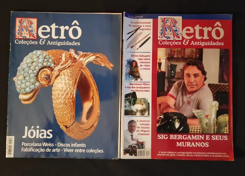 Foto de um(a) Coleção Revistas Retrô Coleções e Antiguidades, da categoria de Revistas. Coleção revista retrô coleções & antiguidades: os 23 números da coleção editada em 2005 pela editora isabella blanco & luiz... Mostrado de uma perspectiva diferente. Vendido no marketplace Trésors.