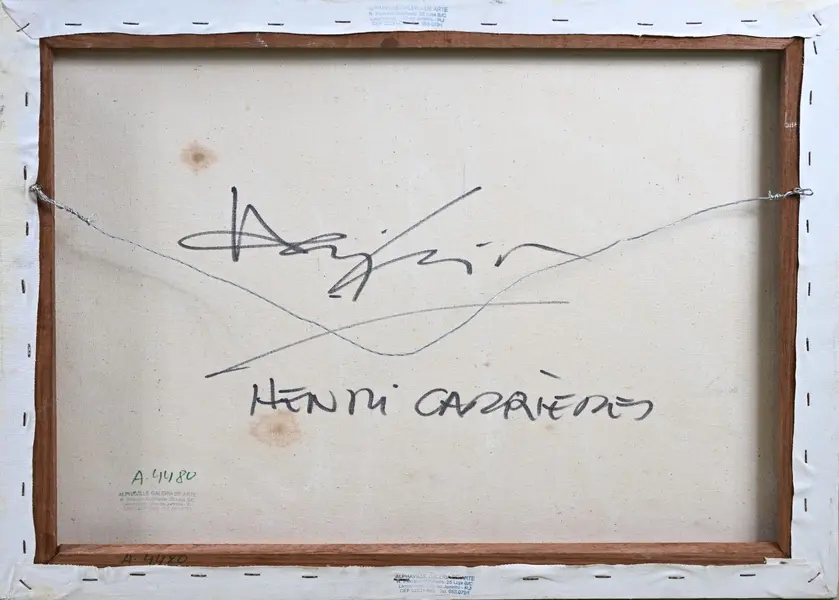 Foto de um(a) Henri Carrières, Natureza Morta é óleo sobre tela medindo 50 x 60 cm, assinado à mão e sem moldura, da categoria de Pinturas. Mostrado de uma perspectiva diferente. Vendido no marketplace Trésors.
