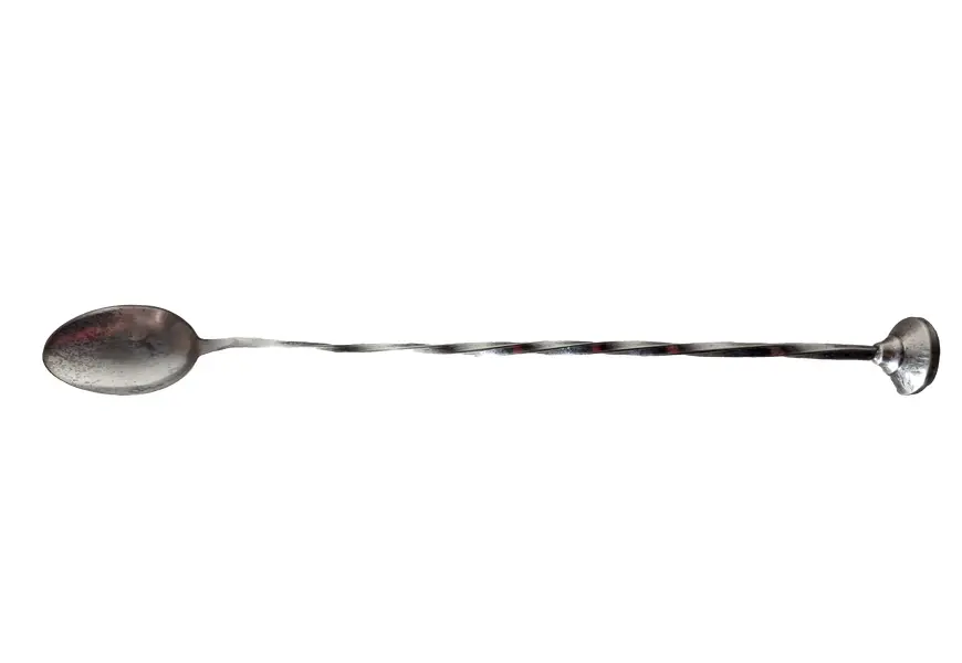 Foto de um(a) Colher bailarina para drinks e sucos marca Eberle, da categoria de Conjuntos para coquetéis. Para misturar drinks, sangria, sucos etc, em metal espessurado à prata. Comprimento: 26 cm. *Possui pequenos desgastes na... Vendido no marketplace Trésors.