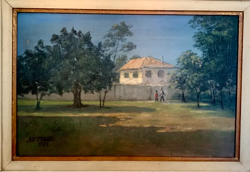 Foto de um(a) Antonio Eugênio Pascotto, Paisagem, OST, da categoria de Pinturas. Antonio Eugênio Pascotto (1924 - 1994), Paisagem, OST, CIE, 27A x 41L, emoldurado, em perfeito estado, com certificado de... Vendido no marketplace Trésors.