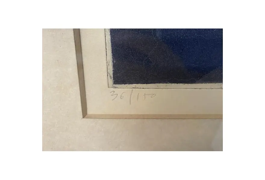 Foto de um(a) Gravura intitulada "Sereia" do artista português Bartolomeu Cid dos Santos (1931-2008), da categoria de Serigrafia. Gravura intitulada "Sereia" do artista português Bartolomeu Cid dos Santos (1931-2008). Água forte sobre papel. Assinada e... Mostrado de uma perspectiva diferente. Vendido no marketplace Trésors.