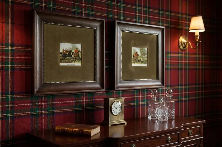 Foto de um(a) Nobre par de quadros caçada inglesa, da categoria de Gravuras. Belíssimo par de quadros decorativos de estética clássica e aristocrática, reproduzindo obras do artista George Wright,... Mostrado de uma perspectiva diferente. Vendido no marketplace Trésors.