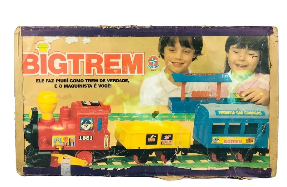 Foto de um(a) Brinquedo ferrovia Big Trem Estrela anos 80, da categoria de Trens de brinquedo. Brinquedo Ferrovia Big Trem Estrela Anos 80. Vendido no marketplace Trésors.