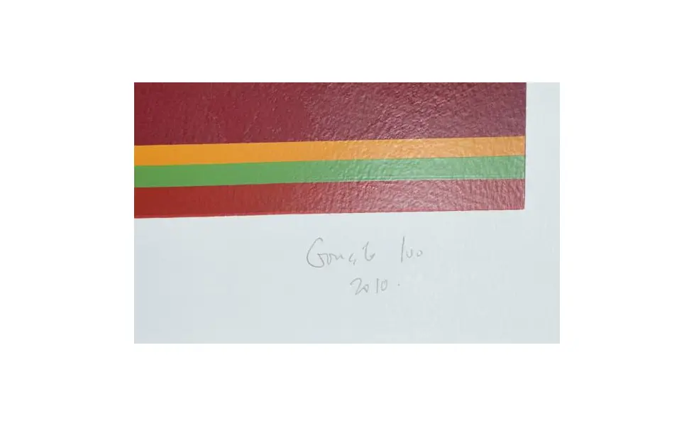 Foto de um(a) Maravilhosa e enorme litogravura de Gonçalo Ivo, denominada "Oratório para quatro vozes", Assinada a mão pelo artista, da categoria de Serigrafia. Maravilhosa e enorme litogravura de Gonçalo Ivo, denominada "Oratório para quatro vozes", é uma P.I. (prova do impressor),... Mostrado de uma perspectiva diferente. Vendido no marketplace Trésors.