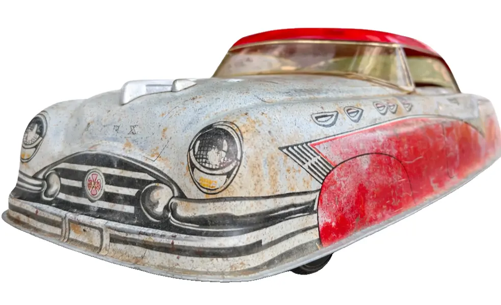 Foto de um(a) Carrinho Americano Marx, da categoria de Carros e caminhões de brinquedo. Autêntico carrinho americano da renomada fabricante Marx, produzido entre as décadas de 1940 e 1950. Peça original de época,... Vendido no marketplace Trésors.