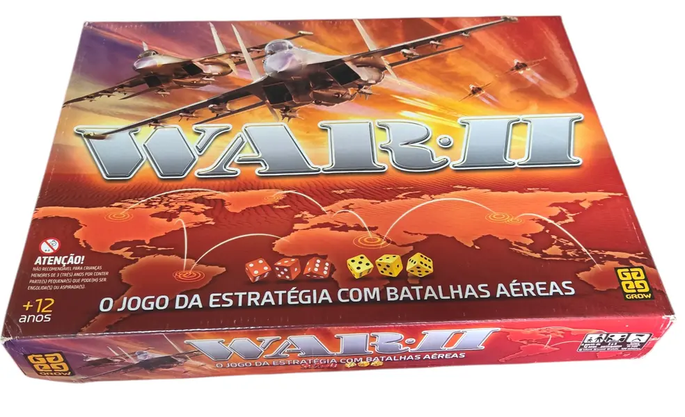Foto de um(a) War II: O Jogo da Estratégia com Batalhas Aéreas, da categoria de Jogos de tabuleiro. O melhor jogo de estratégia de todos os tempos ganhou uma nova dimensão. Em War II, a guerra não é decidida apenas por... Vendido no marketplace Trésors.